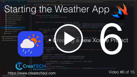 Starting the Weather App